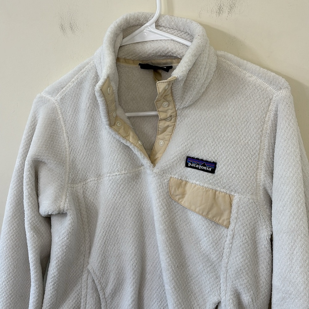 Patagonia Re-Tool Snap-T Pullover Raw Linen White X-Dye Size Small - Picture 7 of 10